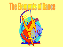 Elements of Dance PowerPoint