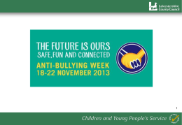 Anti-Bullying Week 2013 Secondary (KS 3/4