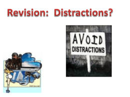 Presentation: Avoiding distractions - Teachnet UK-home
