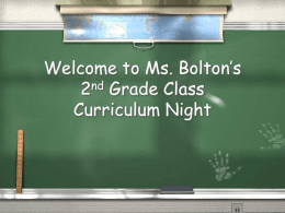 Who is Ms. Bolton?
