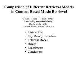 Content-Based Retrieval for Music Collections