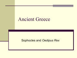 Ancient Greece and Sophocles PowerPoint