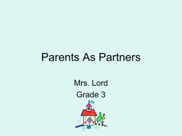 Parents As Partners