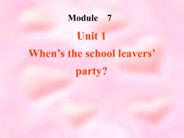 Module 7 Unit 1