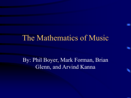The Mathematics of Music