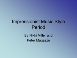 Impressionist Music Style Period