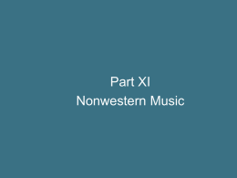 PPT Non Western Music