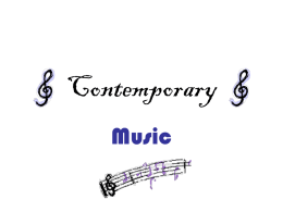 Contemporary Music