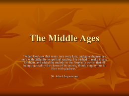 Music Apprec - Middle Ages 2