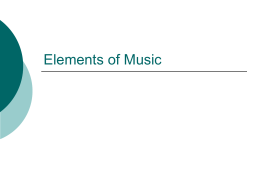 Elements of Music - Leo Hayes High School