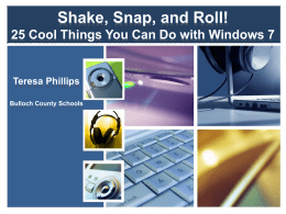 25 Cool Things Win7