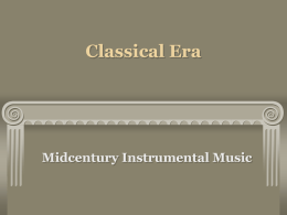 Midcentury Instrumental Music PPT