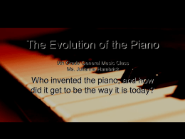 The Evolution of the Piano
