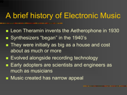 A brief history of MIDI