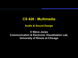 Sound and Psychoacoustics - Electronic Visualization Laboratory
