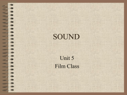 Sound - Unit 5
