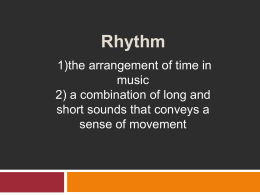 Chapter 2: Rhythm
