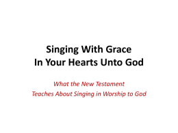Singing With Grace