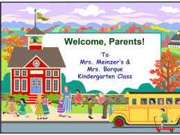 Mrs. Collier`s Kindergarten Class