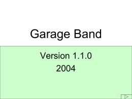 GarageBand Audio Editing ()