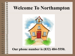 My phone number at Northampton is (832) 484-5556.