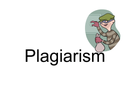 Plagiarism - Wikispaces