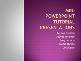 Enhancing PowerPoint Presentations 2