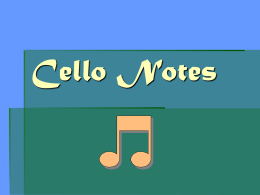 Cello Notes