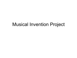 Musical Invention Project