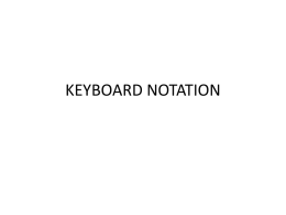 keyboard notation - Leo Hayes High School