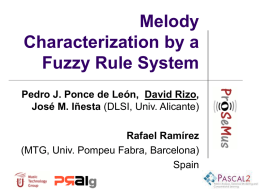 Melody Characterization by a Fuzzy Rule System