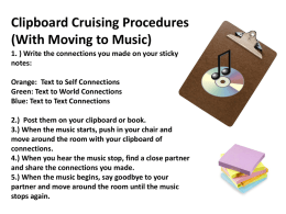 Clipboard Cruising