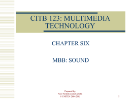 CITB 123: MULTIMEDIA TECHNOLOGY
