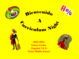 Spanish 7 & 8 - Solon City Schools