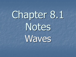 8.1 Waves Notes