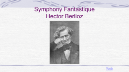 Symphony Fantastique Hector Berlioz