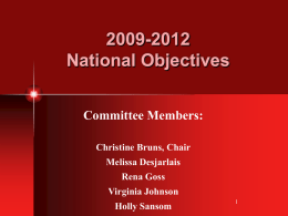 National Objectives PowerPoint