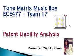Tone Matrix Music Box ECE477 * Team 17