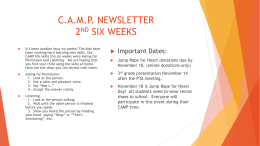CAMP Newsletter - Tarver