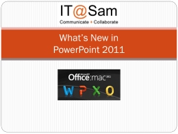 What*s New in PowerPoint 2011