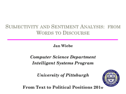 Invited Talk - Pitt Computer Science