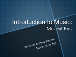 Introduction to Music: Musical Forms