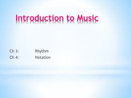 Introduction to Music Class #2