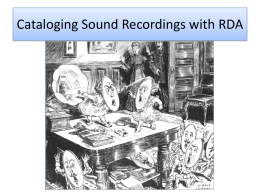 Type of Recording - UCSC Library Wiki