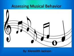 Traditional Approaches to Assessing Classroom Music Achievement