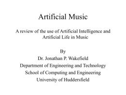 Artificial Music - University of Huddersfield Repository