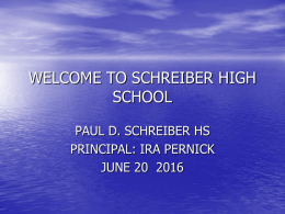 Schreiber - Port Washington School