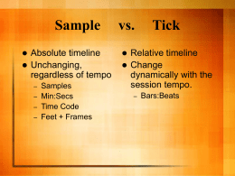 Sample vs. Tick