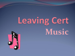 Leaving Cert Music