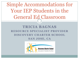 Simple Accommodations for Your IEP Students in the